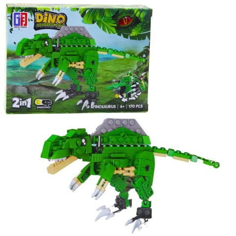 Klocki Konstrukcyjne Zestaw Dinozaur Robot 2w1 153-179 el. Mix