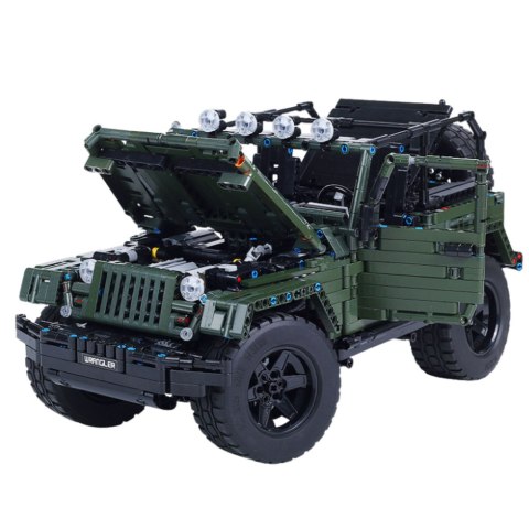 Klocki Konstrukcyjne Auto Terenowe Zielony Khaki 2078 el.