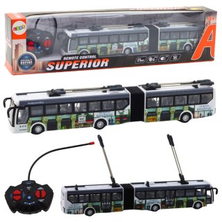 Trolejbus Miejski Zdalnie Sterowany RC Światła Transport Publiczny
