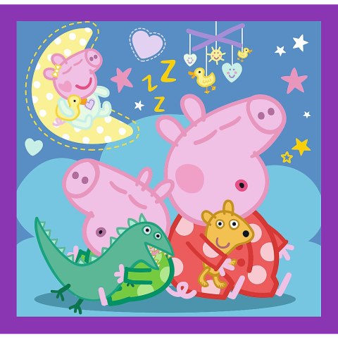 Puzzle - 3w1 (20, 36, 50) - Zwyczaje świnki Peppy - Świnka Peppa - Trefl 34893