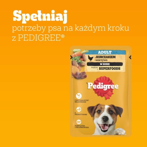Pedigree Mokra Karma Dla Dorosłych Psów Z Kurczakiem I Warzywami W Sosie 100g
