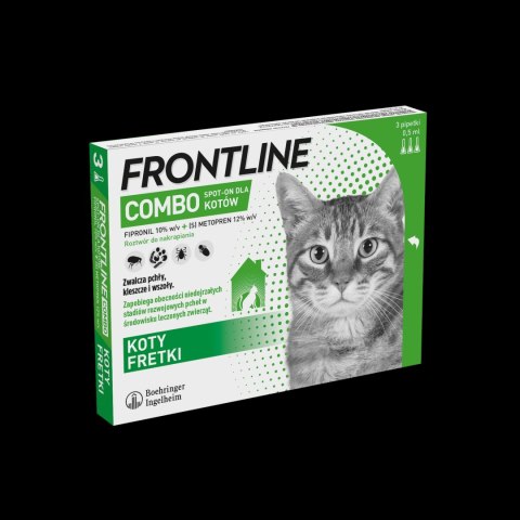 FRONTLINE Combo Spot-On Dla Kotów 3x0,5ml