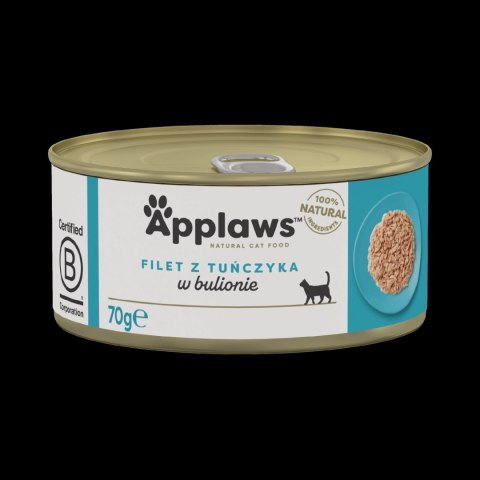 APPLAWS Tuna Fillet In Broth 70g
