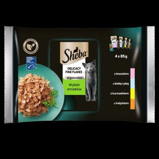 Sheba Fine Flakes In Jelly Saszetka 4x85g