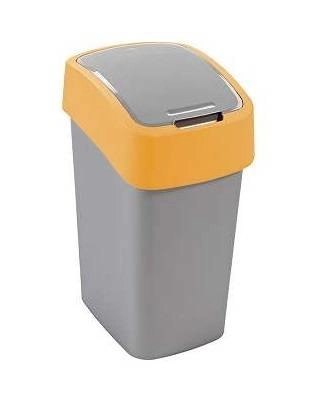 Curver Flip Bin Kosz Na Śmieci Szaro-Pomarańczowy 10l