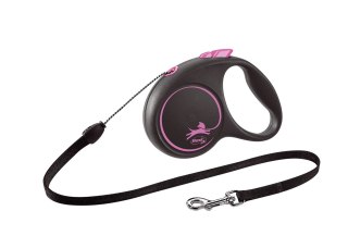 Flexi Smycz Black Design S Linka 5m Do 15kg Różowa