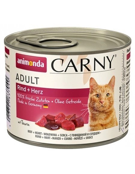 Animonda Cat Carny Adult Wołowina I Serca 200g