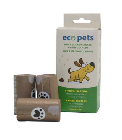 BECO PETS Ekologiczne Worki Na Odchody 120szt.