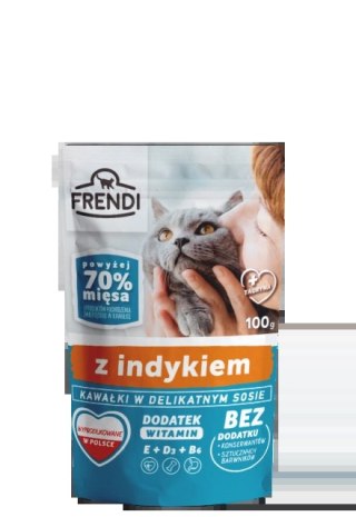 Frendi Kawałki W Delikatnym Sosie Z Indykiem 100g