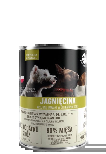 PetRepublic Jagnięcina Krojone Kawałki W Delikatnym Sosie 400g