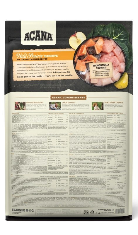 ACANA Wild Prairie Natural Dog Karma Sucha Dla Psa 6 Kg