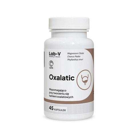 Lab-v Oxalatic Wsparcie Dla Kotów Przy Tworzeniu Się Kamieni Oksalatowych 45 Kapsułek
