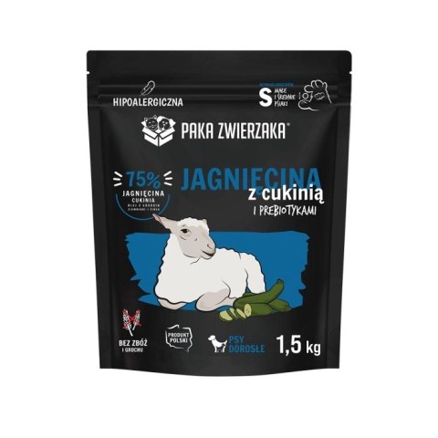 Paka Zwierzaka Karma sucha SH Jagnięcina z cukinią "S" 1,5kg