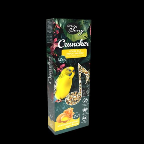 Sing&Song Cruncher Dla Papużki Falistej Jajeczno-Miodowy 85g 2w1