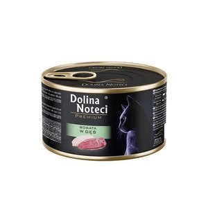 DOLINA NOTECI Premium Bogata w Gęś dla Kota 185g - Bezzbożowa Karma Mokra
