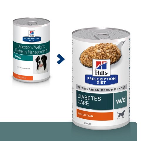 Hill's PD Prescription Diet Canine W/D Weterynaryjna Karma Dla Psa Kontrola Wagi 370 G