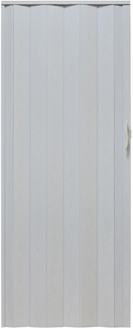 Drzwi harmonijkowe 001P BIAŁY DĄB MAT - 90 cm