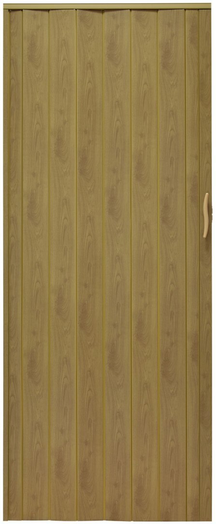 Drzwi harmonijkowe 001P JASNY DĄB MAT G - 90 cm