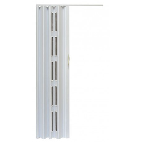 Drzwi harmonijkowe 005S BIAŁY MAT - 80 cm