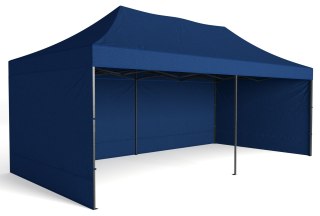 Pawilon handlowy ekspresowy - 3x6 m - niebieski