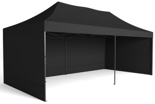 Pawilon handlowy ekspresowy - 3x6 m - czarny