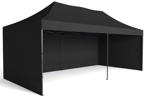 Pawilon handlowy ekspresowy - 3x6 m - czarny