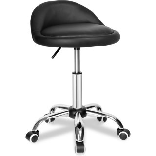 Taboret kosmetyczny fryzjerski LOMO czarny
