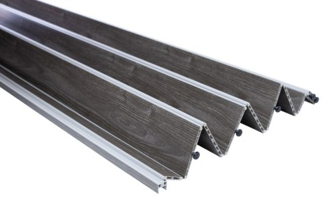 Drzwi harmonijkowe 001P DĄB GRAFIT MAT - 90 cm