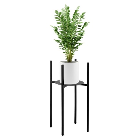 Kwietnik stojący loftowy Torre 60 cm czarny