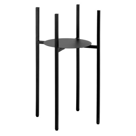 Kwietnik stojący loftowy Torre 60 cm czarny
