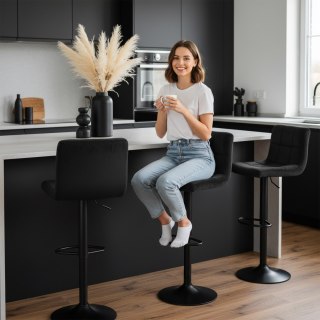 Hoker barowy Arako Black czarny Velvet