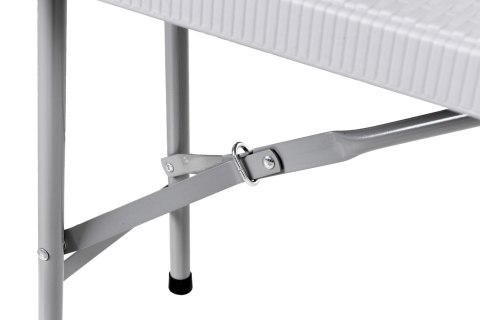 Ławka cateringowa składana w walizkę 180 cm RATTAN szara