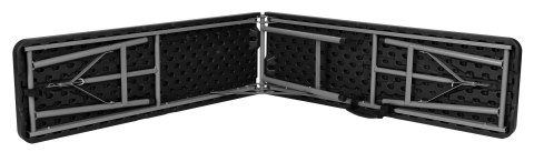 Ławka cateringowa składana 180 cm czarna