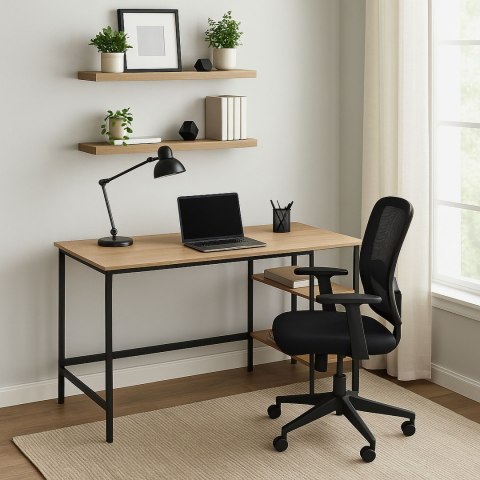 Biurko loftowe komputerowe FALUN MODERN OAK