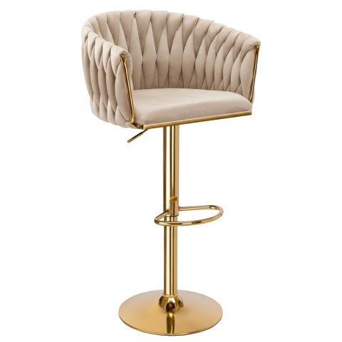 Hoker barowy Cofton Gold beżowy Velvet