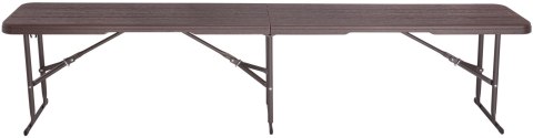 Ławka cateringowa składana WOODLAND brązowa 183 cm