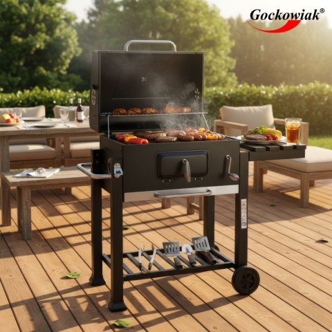 Grill ogrodowy węglowy VULCAN z żeliwnym rusztem