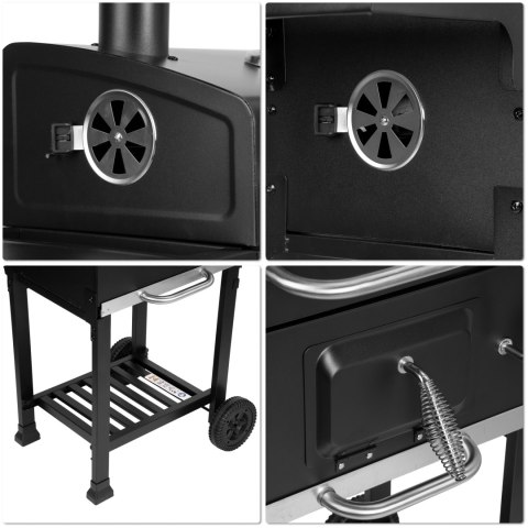 Grill węglowy ogrodowy z żeliwnym rusztem FERRO