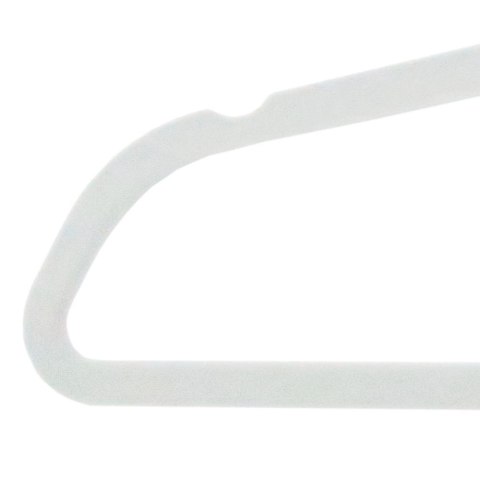 Wieszak welurowy Maxi komplet 10 szt - szary