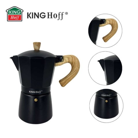 KAWIARKA ZAPARZACZ DO KAWY 300ml KINGHOFF KH-1886 INDUKCJA