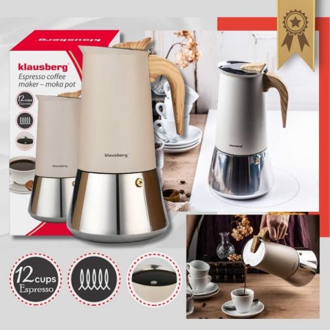 KAWIARKA ZAPARZACZ DO KAWY 600ml KLAUSBERG KB-7997 INDUKCJA