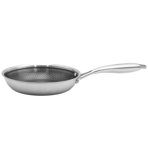 PATELNIA STALOWA 22cm Z POWŁOKĄ PLASTER MIODU 5549
