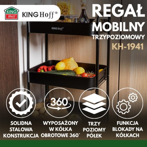 REGAŁ BAREK MOBILNY WIELOFUNKCYJNY KINGHOFF KH-1941