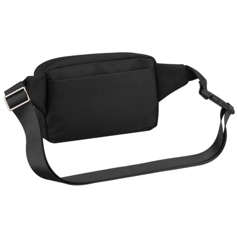 Nerka męska saszetka miejska na ramię mała listonoszka crossbody czarna lekka na suwak - Peterson