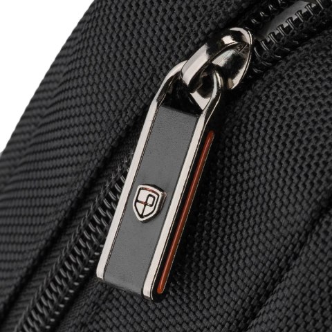 Saszetka męska na biodra czarna listonoszka nerka na ramię mała crossbody - Peterson
