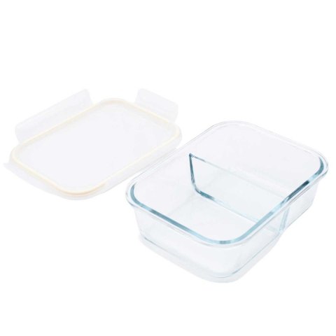 SZKLANY POJEMNIK 1300ml LUNCH BOX Z PRZEGRODĄ SZCZELNY 5624