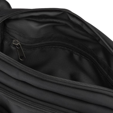 Nerka męska saszetka miejska na ramię mała listonoszka crossbody czarna lekka na suwak - Peterson