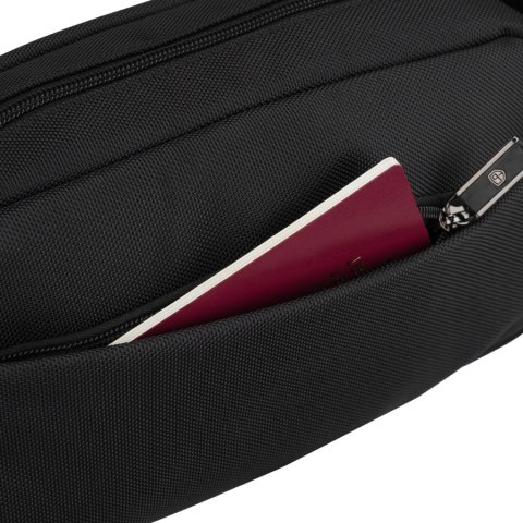 Saszetka męska na biodra czarna listonoszka nerka na ramię mała crossbody - Peterson