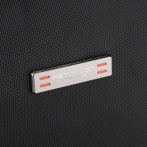 Saszetka męska na biodra czarna listonoszka nerka na ramię mała crossbody - Peterson