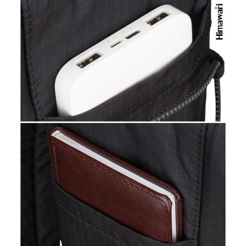 Czarny, praktyczny plecak z miejscem na laptopa - Himawari
